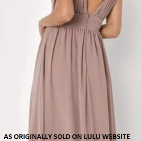 Lulus Heavenly Hues Taupe Maxis Dress, XS - Picture 3 of 10